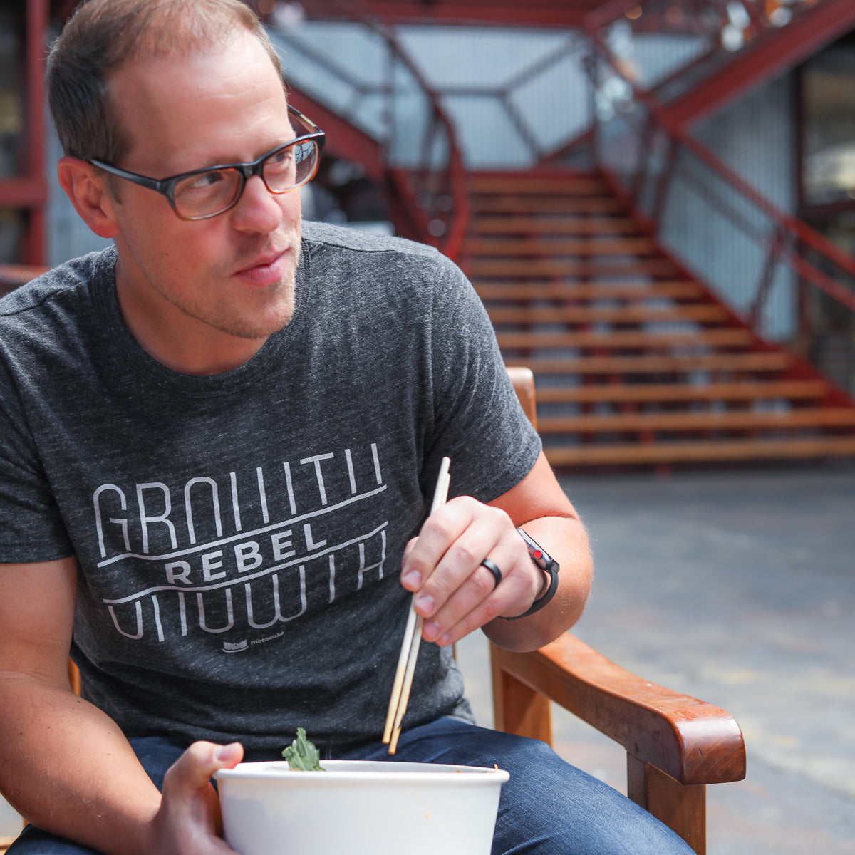 Growth Rebel Crewneck T-shirt