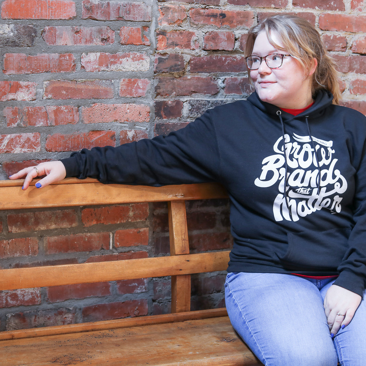 Grow Brands That Matter Script Hoodie